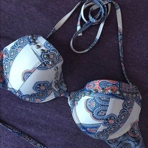 H&M Halter Paisley Bikini Top