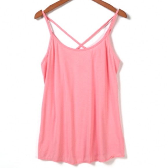 ๐HP๐ Restocked! Pink or blue strappy tank - Picture 2 of 4