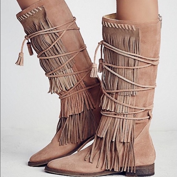 Free People Fringe Boots - Picture 2 of 4
