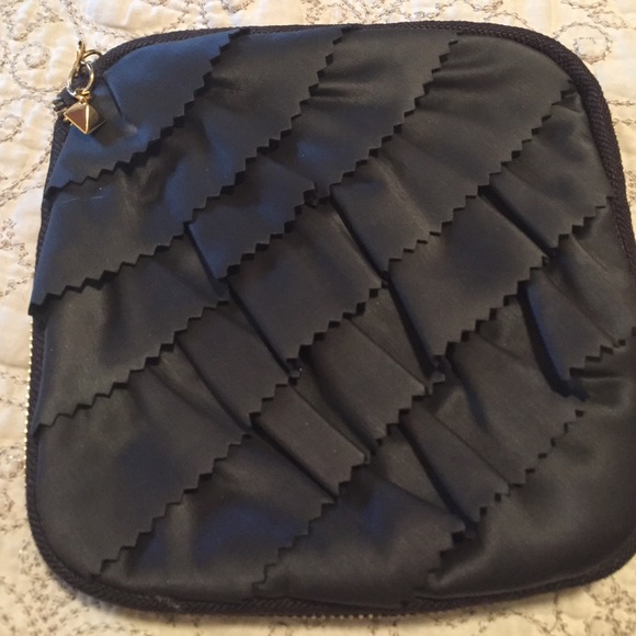 Black Ruffled clutch or make up bag from VS