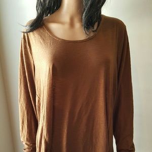 Brown long light weight shirt