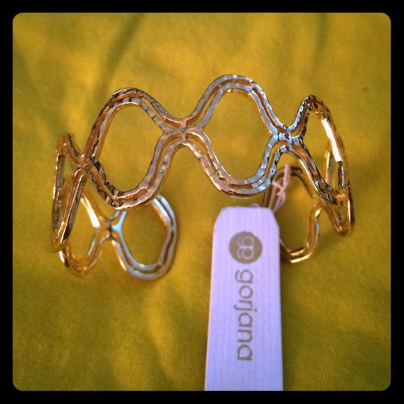 Gorgana gold cuff bracelet