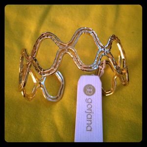 Gorgana gold cuff bracelet
