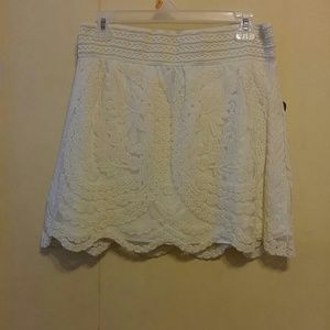White lacy skirt