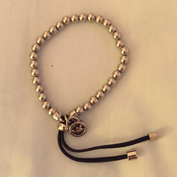 Michael Kors new stretch silver beaded bracelet