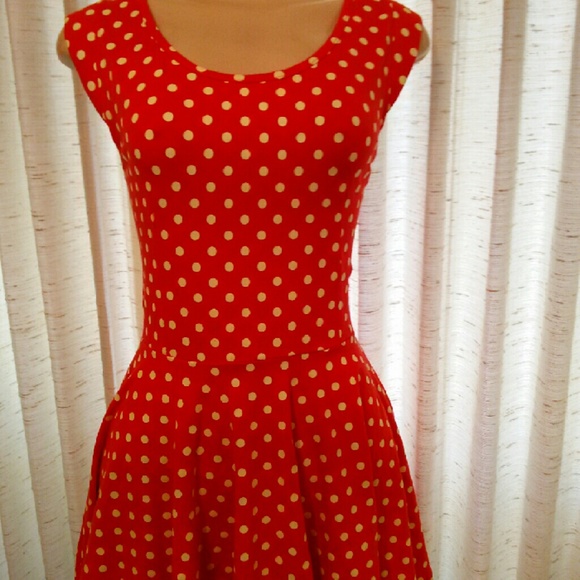 Polk a Dot Dress and Lace tunic