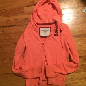 Peach Abercrombie sweatshirt