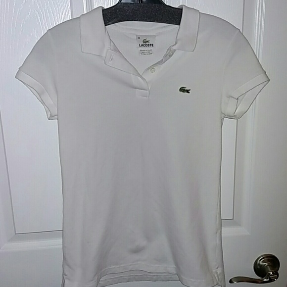 White Lacoste Polo
