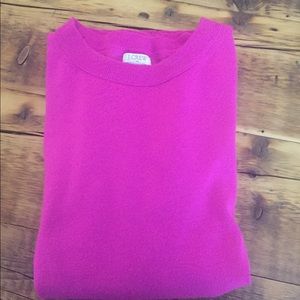 Hot pink merino wool sweater