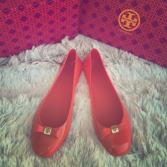 Tory Burch Shoes - Tory Burch Jelly Bow Ballerina  Flats