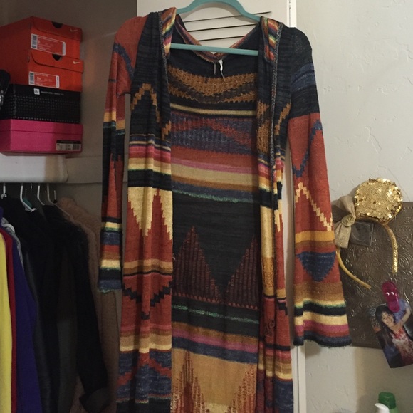 Free people tribal cardigan