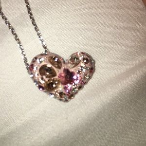 Swarovski Pink Heart Necklace