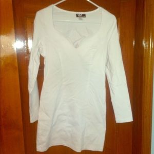 White cocktail dress