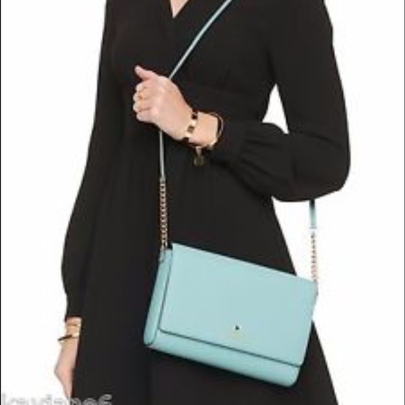 Kate spade cross body in robins egg blue