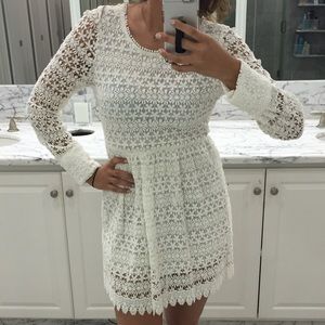 Guess White Lace Dress