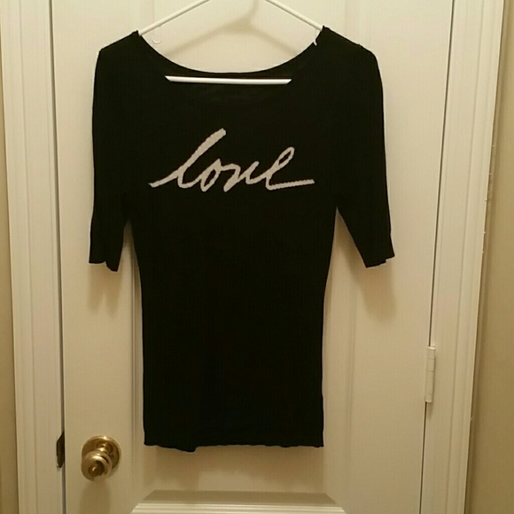 Black Express 'love' sweater