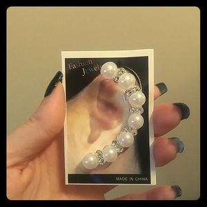 New Pearl Diamond forear earrings