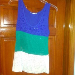 Multi colored tank top