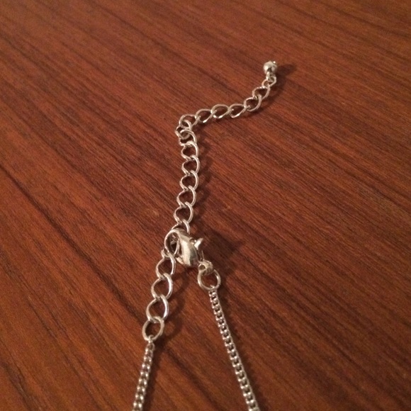 Silver necklace with 3 silver balls - Picture 4 of 4