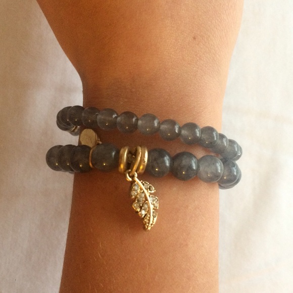 22k gold & semi precious marble Sequin bracelet