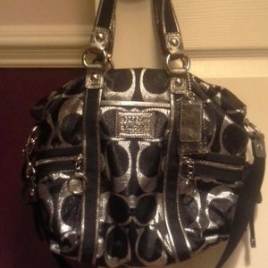Unique coach over the shoulder purse