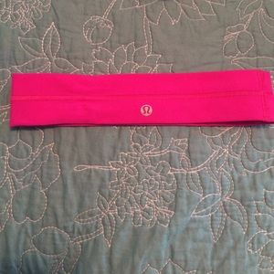 Pink lululemon headband