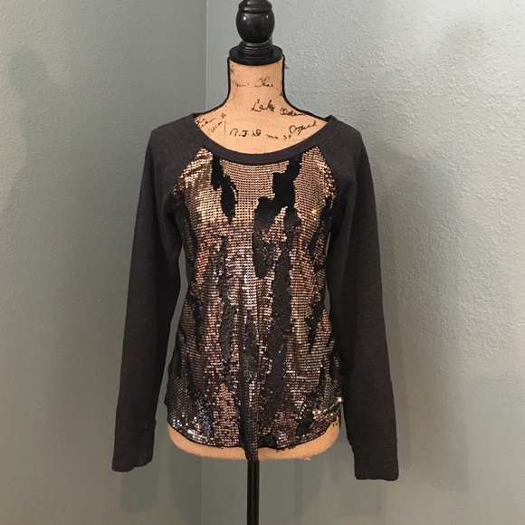 Express Sweaters - Crew neck sequin sweater