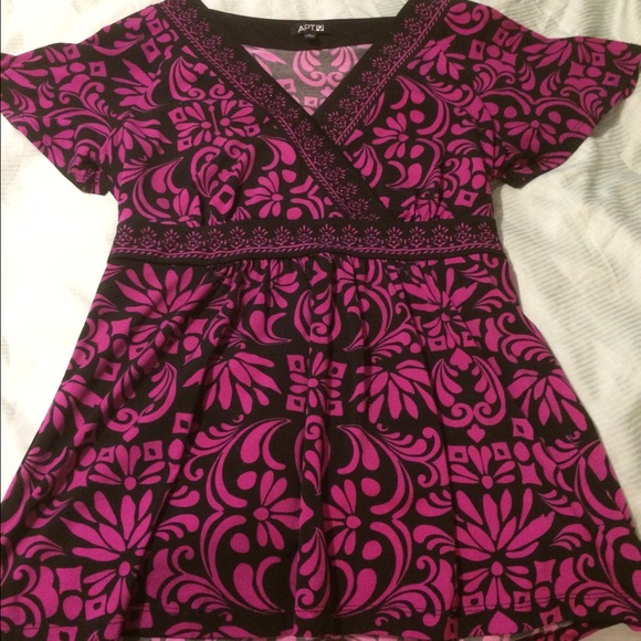 Purple and black paisley top!