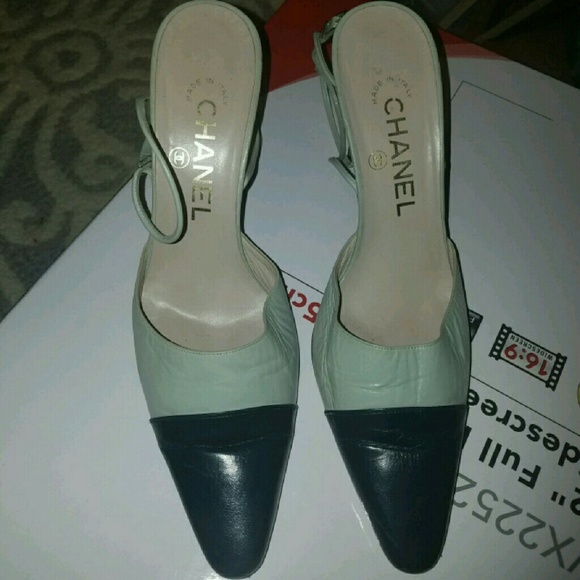 Vintage Chanel Two Toned Slingbacks Size 37