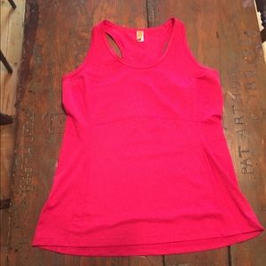 Lucy workout tank top- running yoga cross fit Lrg