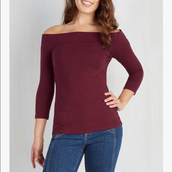 Cafe Parfait Top in Merlot