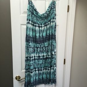 Tie-dye maxi skirt