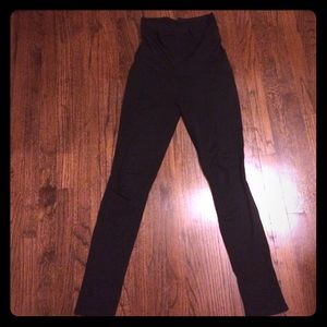 Black maternity jeggings