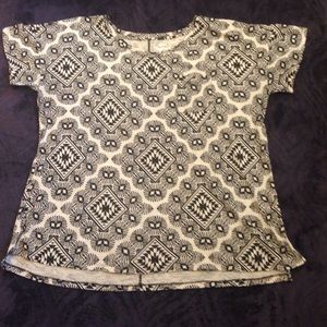 Tribal Tan & Black Shirt