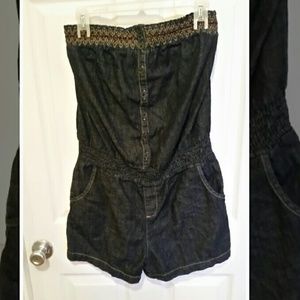 Decree Denim Romper ~L