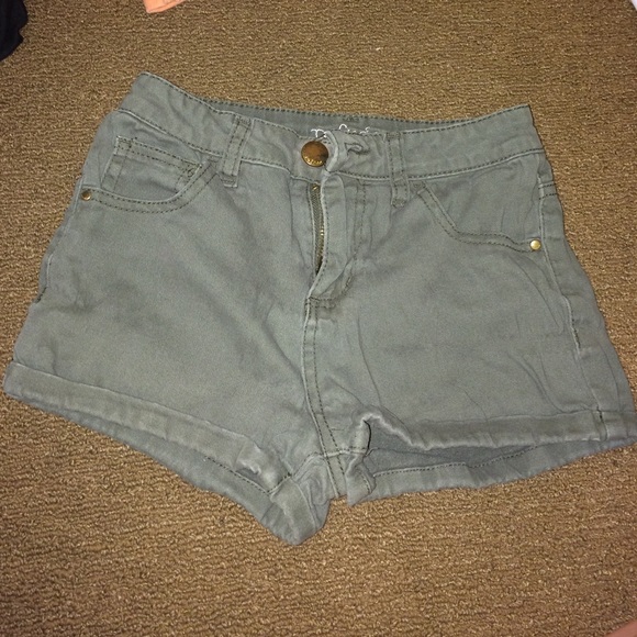 Dark green high waisted shorts from Charlotte ruse