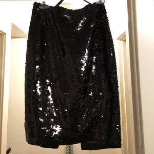 Express sequin pencil skirt, high wasted