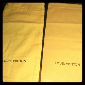 **2 authentic Louis Vuitton dust bags