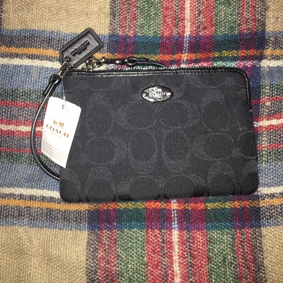 Black Coach Wristlet