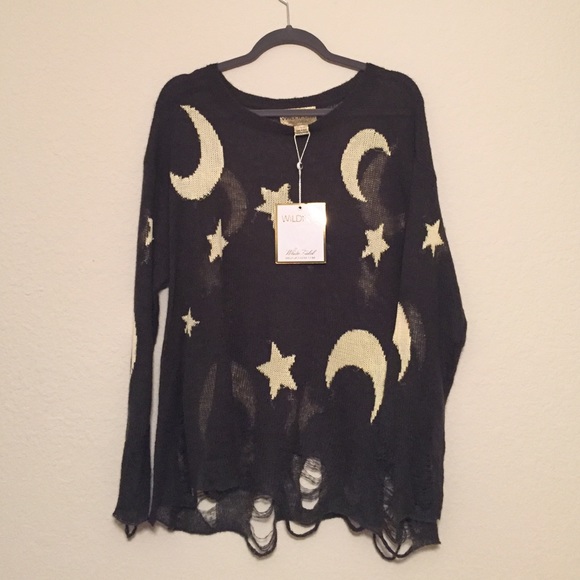 SOLD Wildfox Night Owl Lennon Sweater - Picture 2 of 4