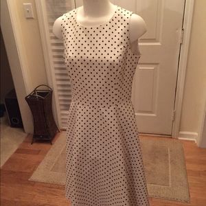 White poky dot dress