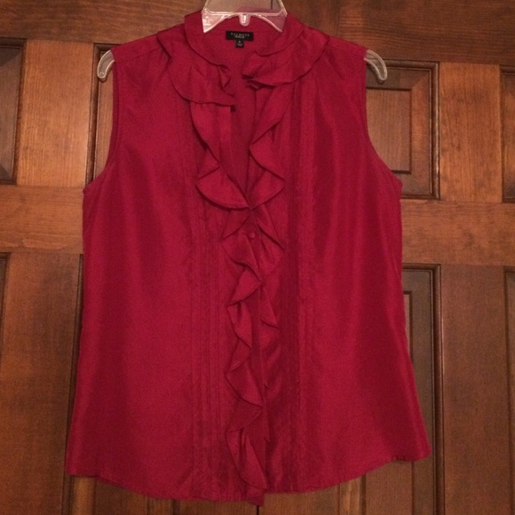 Flirty Red Talbots Sleeveless Top