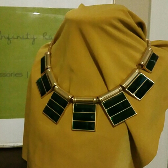 Zara Green and Gold Necklace