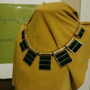 Zara Green and Gold Necklace