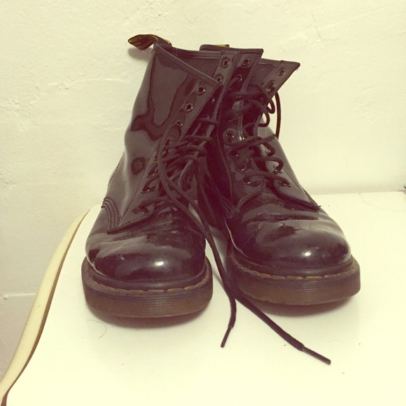 Black Shiny Doc Martens