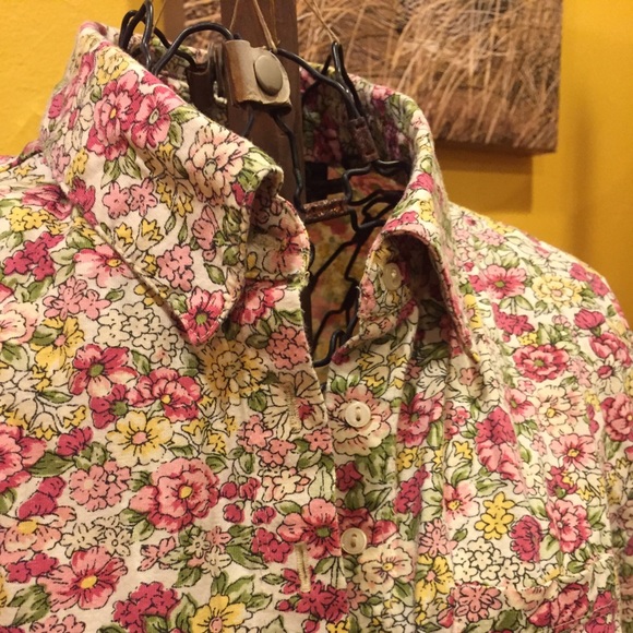 Bit n' Bridle floral button down