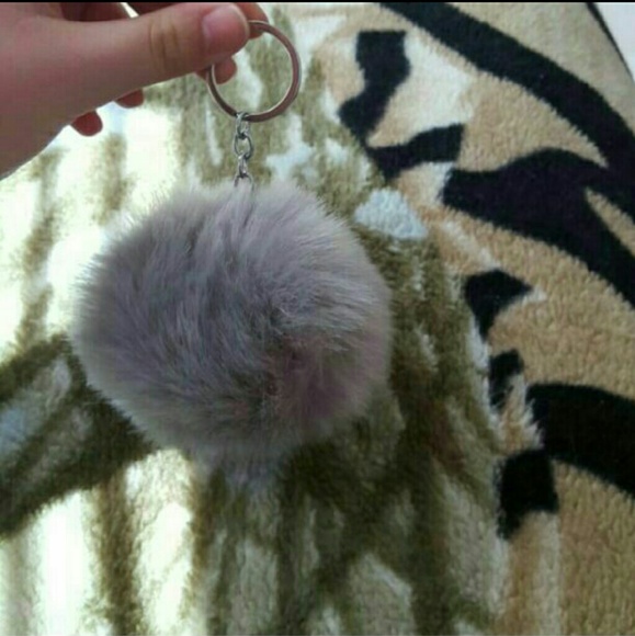 Fur ball key chain