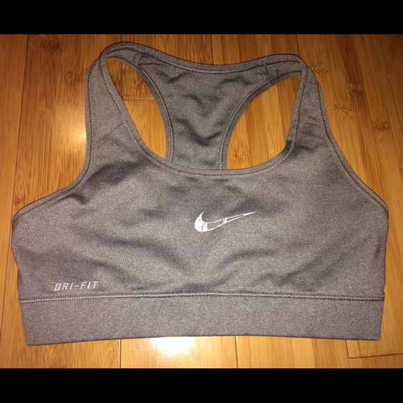 Gray Nike Sports Bra