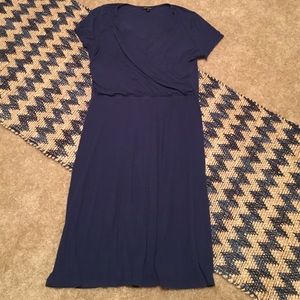 Sale! Lands End Deep Blue Wrap Dress
