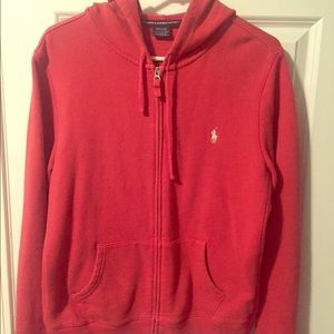 Polo zip up sweatshirt XL